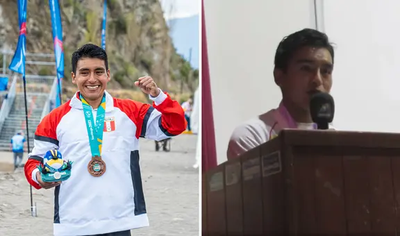 Medallista rechaza homenaje de alcalde de Abancay y lo encara en público: "Me negó el apoyo"