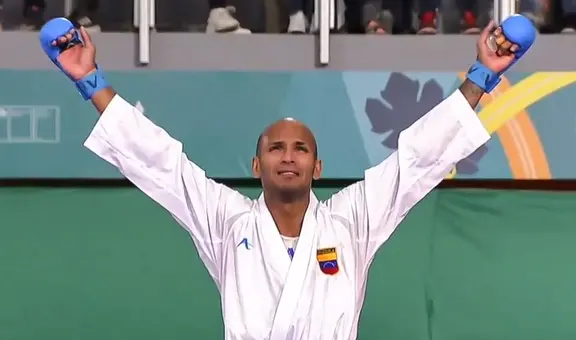 Andrés Madera gana el oro en los 67 kg de karate masculino en los Panamericanos 2023