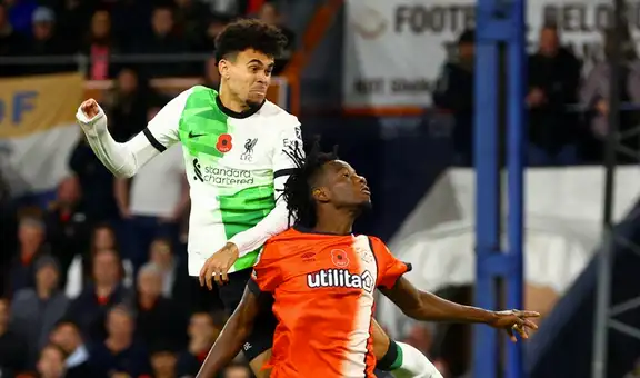 Con un emotivo gol de Luis Díaz, Liverpool consiguió una agónico empate 1-1 ante Luton Town