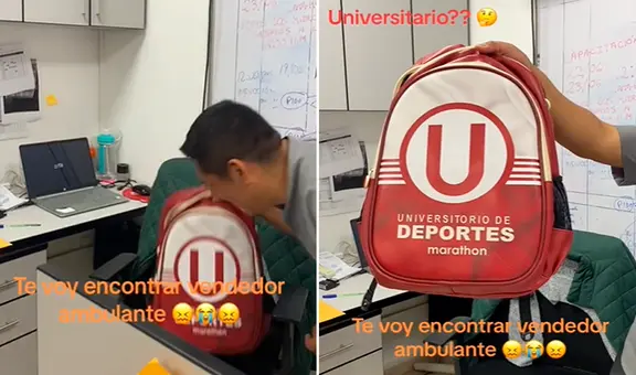 Peruano compra mochila con diseño de la ‘U’, pero descubre singular detalle: “Es para evitar el copyright”