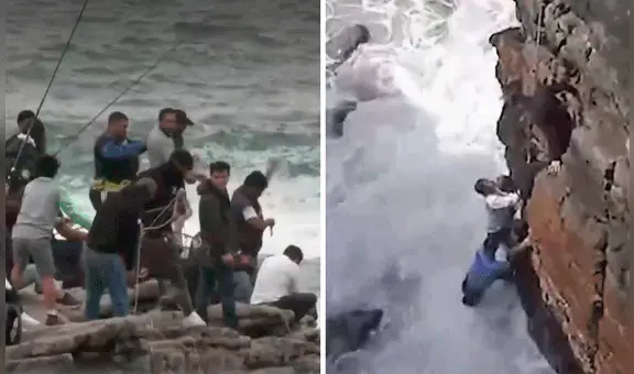 Chorrillos: así fue el rescate de un joven que cayó del mirador Salto del Fraile