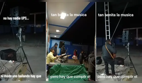 Orquesta muestra profesionalismo y brinda show sin público en Puno: “Díganme que es ensayo”