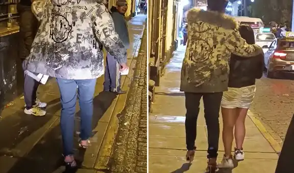 Joven le prestó sus zapatillas a su pareja y él se puso los tacones de ella en Arequipa: “Todo un caballero”
