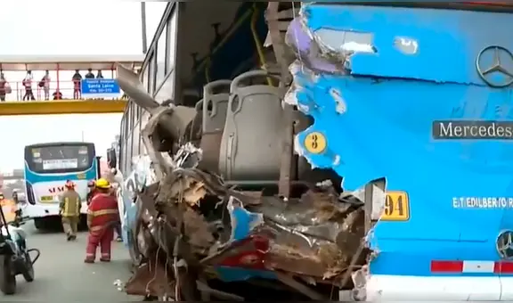 Panamericana Norte: choque de buses dejó 30 heridos en Los Olivos