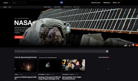 NASA+ está disponible: ¿qué ofrece la plataforma de streaming gratuita y cómo ver sus contenidos?
