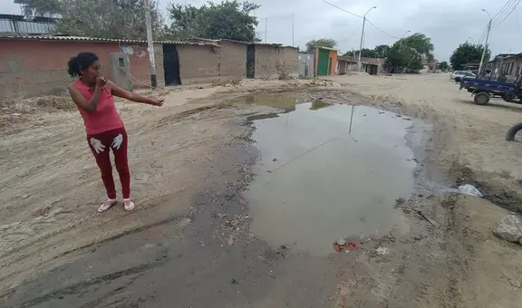 Piura: moradores de La Molina I viven entre aguas servidas hace meses