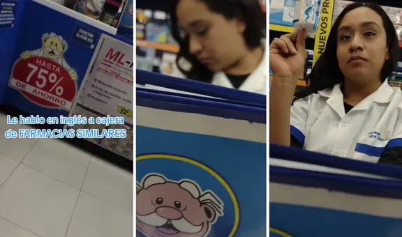 Mexicano le habla en INGLÉS a cajera de farmacia, pero ella lo sorprende: “Era atenderlo, no humillarlo”
