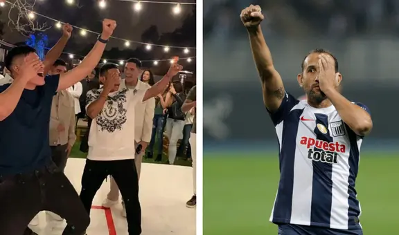 Jugadores de Universitario celebraron con pasito de Hernán Barcos y el 'Pirata' les respondió