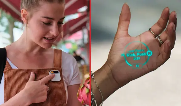 ¿Adiós a los celulares? Crean pin que toma fotos, graba videos y proyecta la pantalla en tu mano