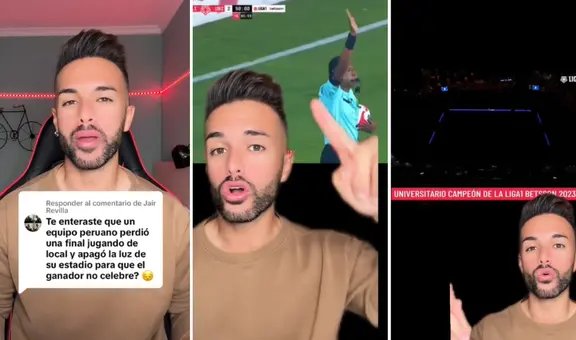 Influencer español opina sobre el apagón en Matute tras el triunfo de la ‘U’: “Tiene que haber sanciones”