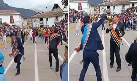Alcaldes de Cusco son furor tras batirse en duelo de baile: “Identificados con su tierra”