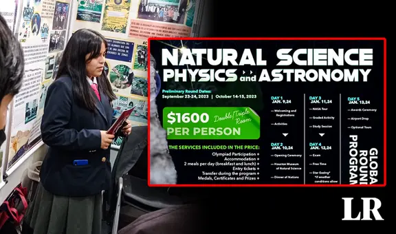 Alumna del COAR pide ayuda para viajar y representar al Perú en olimpiada de ciencia en EE. UU.