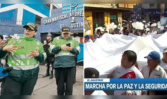 El Agustino: vecinos marchan por las calles del distrito para exigir paz y seguridad