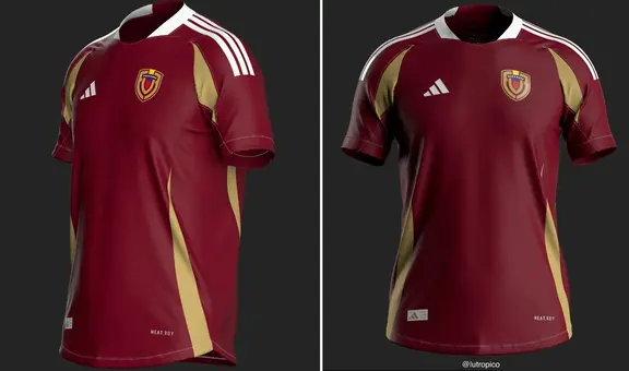 ¿Estilo retro? Así luciría la camiseta de la Vinotinto con Adidas en 2024, con base en filtración