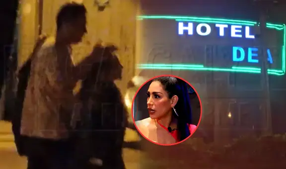 Magaly TV capta al aún esposo de Leysi Suárez ingresando a hotel con mujer con la que le fue infiel