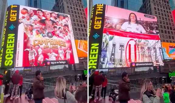 Título de Universitario con imágenes del Matutazo se proyectó en el Time Square de Nueva York