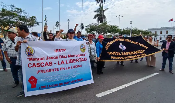 Institutos superiores exigen canon y mejores sueldos para docentes en La Libertad y Lambayeque
