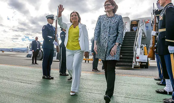 Presidenta Dina Boluarte llegó a los EE. UU. para participar en la Cumbre de la APEC