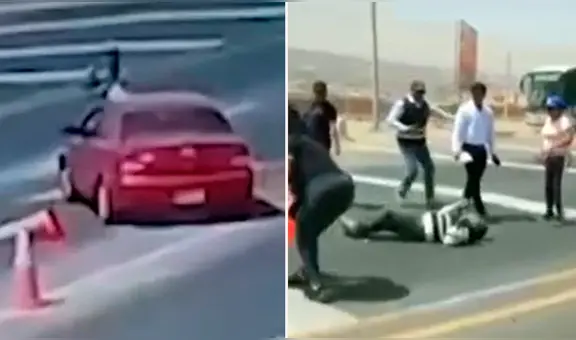 Ancón: policía no quiso pagar peaje, atropelló a agente de seguridad y huyó en dirección a Huaral