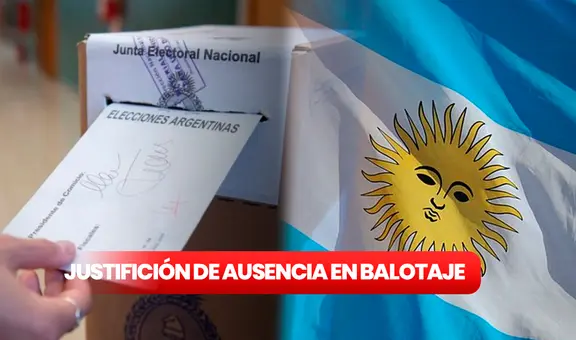Elecciones Argentina 2023: ¿cómo justificar online el NO VOTO en el balotaje?