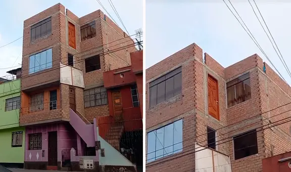 Hombre queda en shock al ver edificio de 4 pisos con una puerta al vacío: “Te voy a encontrar, albañil”