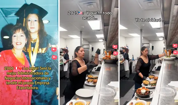 Peruana se graduó en Negocios Internacionales, decidió emigrar y hoy trabaja de mesera en EE. UU.