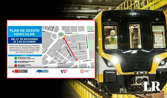 Metro de Lima: conoce el plan de desvío vehicular en avenida Guzmán Blanco por obras de Línea 2