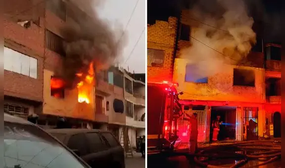 Hombre apuñala a su pareja y luego muere al prenderse fuego en su vivienda de San Juan de Lurigancho