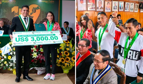 Alcalde de Huancayo entregó 25.000 dólares a atletas medallistas, pero dinero no vino del Estado