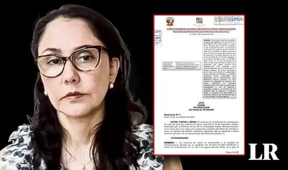 Poder Judicial autoriza la salida del país de Nadine Heredia a Colombia por examen de salud