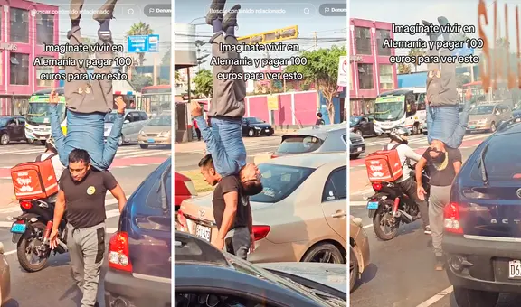 Hombre deja atónitos a usuarios con sorprendente truco en calles de Perú: “¿Cómo lo hace?”