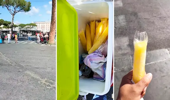 Peruano no encuentra trabajo en Italia y emprende con la venta de chupetes en Roma: “A 1 euro nomás”