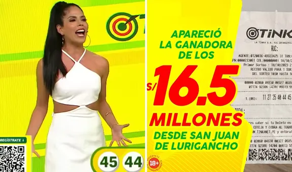 Ganadora de La Tinka revela el insólito monto que invirtió para llevarse los S/16 millones de la lotería