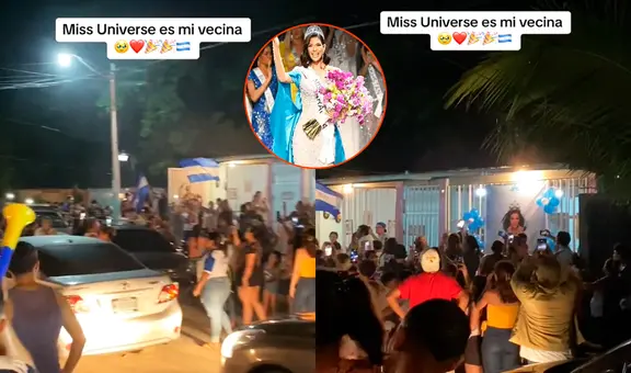 Vecinos van a la casa de Sheynnis Palacios para celebrar triunfo en Miss Universo: “El barrio la respalda”