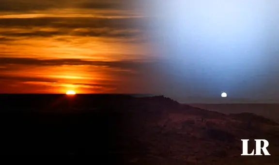 ¿Por qué los atardeceres son rojos y naranjas en la Tierra, pero azules en Marte?