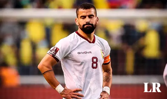 ¡Baja sensible para la Vinotinto! Tomás Rincón no disputará el partido contra Perú