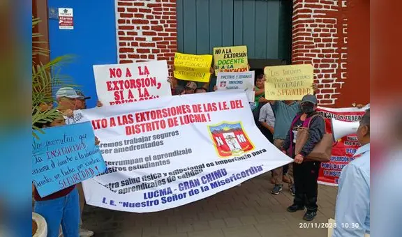 Maestros denuncian ser víctimas de extorsión en colegios de La Libertad