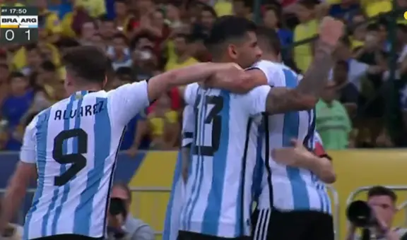 Otamendi hizo historia para Argentina: así fue el gol que le quitó el invicto a Brasil en Eliminatorias