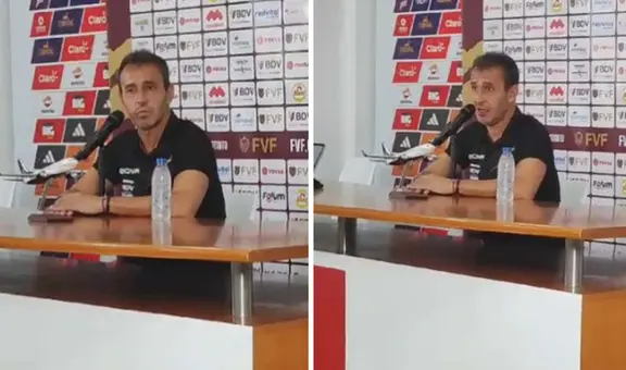 Fernando Batista, DT de Venezuela, tras igualar 1-1 ante Perú: "Aún pueden salir de esta situación"