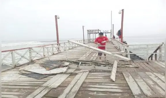 Esperan respuesta de la Marina para que intervengan muelle en Huanchaco