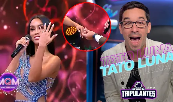 Comentarista deportivo le 'pidió matrimonio' a Camila Escribens EN VIVO: así fue su reacción
