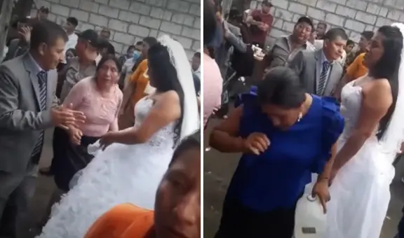 Festejan matrimonio con banda en vivo y bailes, pero inusual actitud de la novia es viral en TikTok