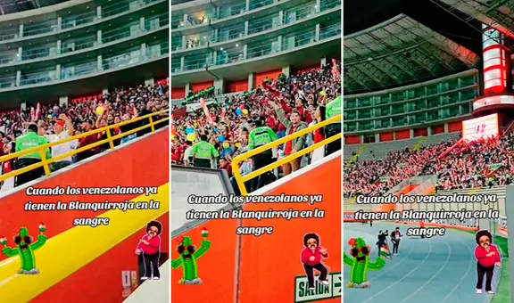 Venezolanos cantaron ‘Cariñito’ en el Estadio Nacional en el partido contra Perú: “La música peruana es otro level”