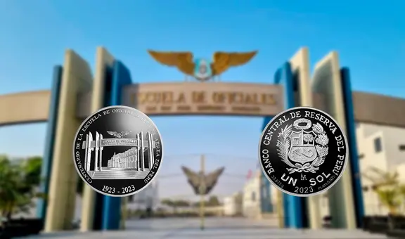 BCRP emite moneda conmemorativa por los 100 años de la Escuela de Oficiales de la FAP
