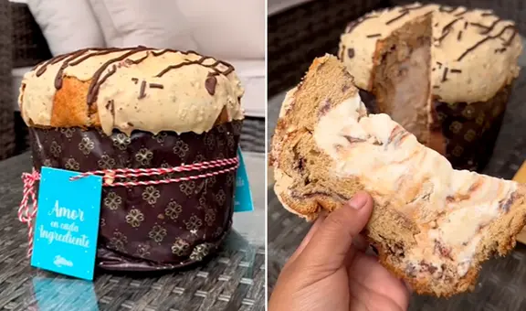 Peruana encuentra panetón relleno de helado y en redes dicen: “Que saquen de cerveza”