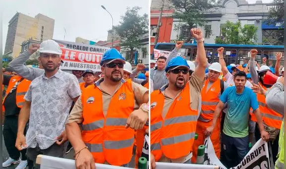 Miraflores: trabajadores protestan contra ordenanza municipal que habría paralizado 20 obras