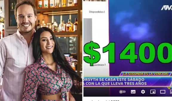 ¿Cuáles fueron los costosos regalos que George Forsyth y Sonia La Torre pidieron para su boda?