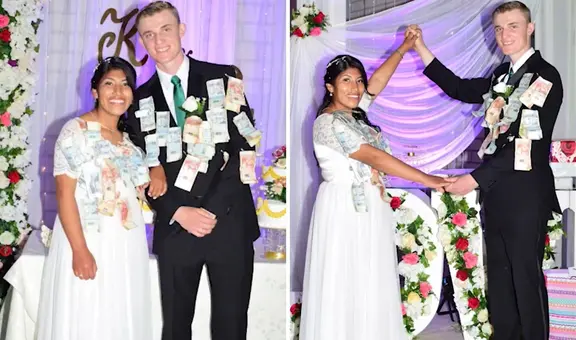 Peruana y su novio de EE. UU. se casan en imponente boda al estilo puneño: "Te adoro"