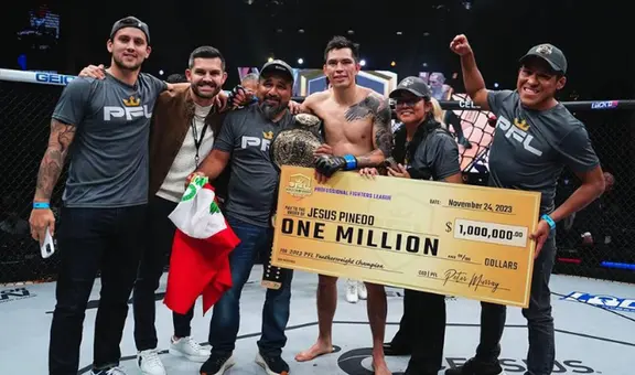 Luchador peruano Jesús Pinedo ganó un millón de dólares tras proclamarse campeón de MMA