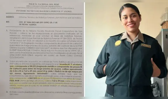 Juliaca: bala que mató a policía mujer en operativo provino de arma AKM de PNP